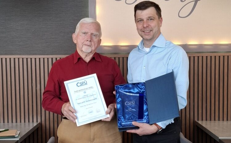  Cena prof. Václava Legáta udelená nášmu čestnému prezidentovi, Ing. Vendelínovi Írovi